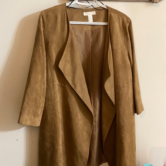 H&M faux suede jacket. - Picture 1 of 4
